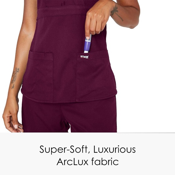 Grey’s Anatomy • Modern Fit Mock Wrap Scrub Top - Picture 4 of 14